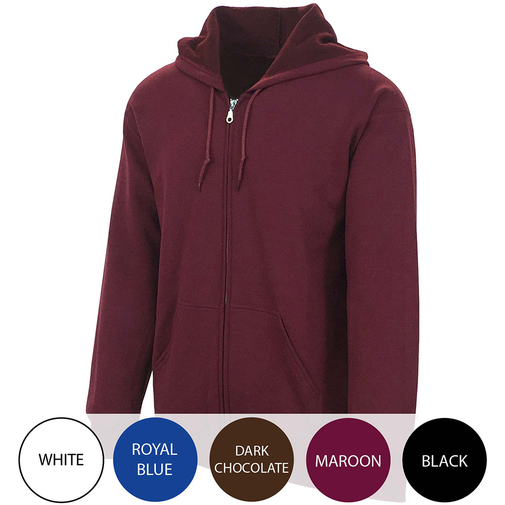 Unisex Full Zip Hooded Sweatshirt