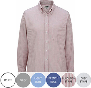 Women's Long Sleeve Easy Care Oxford Shirt with Pocket