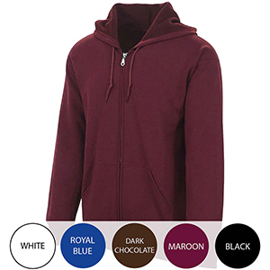 Unisex Full Zip Hooded Sweatshirt