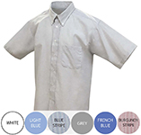 Men's Short Sleeve Easy Care Oxford Shirt with Pocket