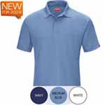 Unisex Short Sleeve Gripper Snap Front Polo